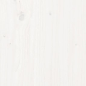 Caixote de compostagem 82,5x82,5x99,5cm pinho maciço branco