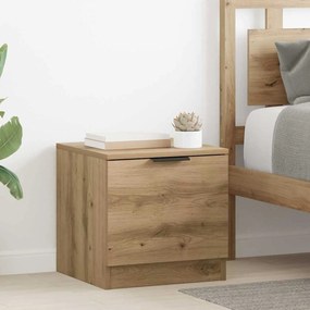 vidaXL Armário de cama 2 pcs carvalho artisiano 40 x 39 x 40 cm