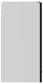 Armário de parede c/ vidro “Lyon” 40x31x60 cm preto