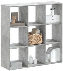 Estante 102x32x102 cm derivados de madeira cinzento cimento