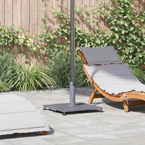 vidaXL Base de Guarda-sol Externo Acabamento em madeira cinza escura