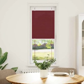 Plissado Cego Bordéus Vermelho 45x100 cm Largura Tecido 44,4 cm