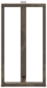 Pés de mesa de bar em forma de T, 2 peças, preto, 60x35x(110-111) cm,