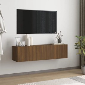 Móvel de TV Cafir de Parede de 120cm - Nogueira - Design Moderno