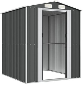 Abrigo de jardim 192x191x223 cm aço galvanizado antracite