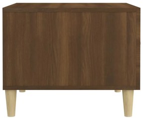 Mesa centro 50x50x40 cm derivados de madeira carvalho castanho