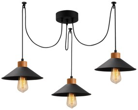 Candeeiro de Teto Manavgat – Preto – Diâmetro 114 cm, Altura 100 cm