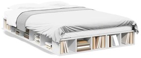 Estrutura de cama 120x190 cm derivados de madeira branco