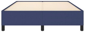 Estrutura de cama 140x190 cm tecido azul