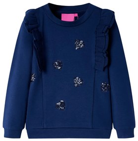 Sweatshirt para criança azul-marinho 92
