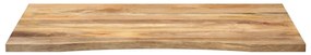 Tampo de mesa com curva 100x80x2,5 cm mangueira áspera maciça