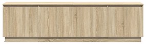 Armário para TV vidaXL com LED Carvalho Sonoma 180x38x49 cm Madeira en