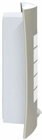Luz de Parede Externa com Sensor 2 pcs Prata Aço Inoxidável IP44
