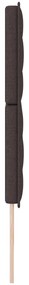 Cabeceira Design Linhas Castanha Escura 200 cm Tecido