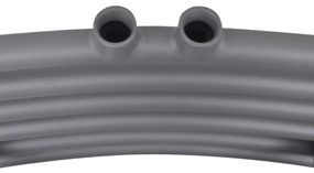 Aquecedor toalhas casa de banho curvo 500 x 1160 mm cinzento