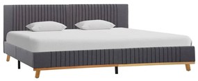 vidaXL Estrutura de cama 180x200 cm tecido cinzento-claro