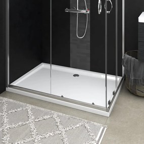 148910 vidaXL Base de chuveiro retangular 80x120 cm ABS branco