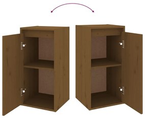 Móveis de TV 2 pcs madeira de pinho maciça castanho-mel