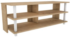 Suporte de TV Pueblo – Branco Carvalho – 120 cm x 44,6 cm x 47,4 cm