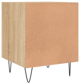 Mesa cabeceira 2pcs 40x40x50cm deriv. madeira carvalho sonoma