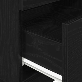 Mesas de cabeceira 2 pcs com 2 gavetas 36x36x68 cm preto