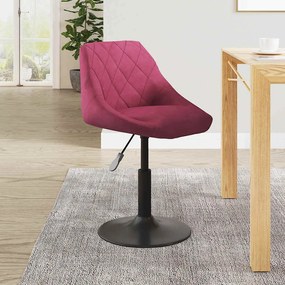 vidaXL Cadeira de jantar veludo vermelho tinto