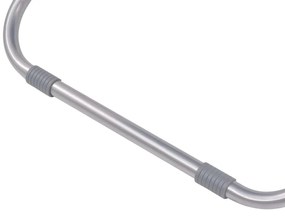 Cadeiras de jardim reclináveis 2 pcs aço cinzento
