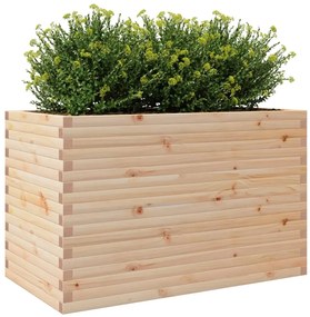 Vaso/floreira de jardim 110x60x68,5 cm madeira de pinho maciça