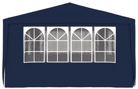 Tenda festas profissional c/ paredes laterais 4x6m 90g/m² azul