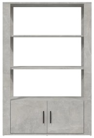 Aparador 80x30x119,5 cm derivados de madeira cinzento cimento