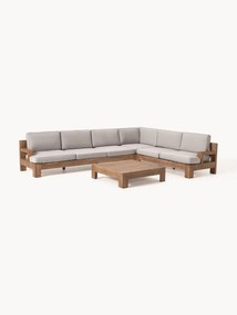 Conjunto lounge modular de jardim em madeira de acácia Joshua, conjunto de 4