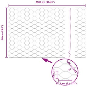 Postes de Cerca vidaXL 11 pcs U-Channel 60 cm Aço Galvanizado, Cerca H