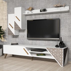 Unidade de TV Beril – Branco – 180x40x37 cm
