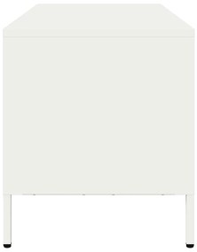 Móvel de TV 68x39x43,5 cm aço laminado a frio branco
