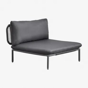 Módulo Central Para Sofá Modular De Jardim Em Aço Roubly Cinza Grafito - Sklum