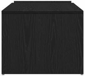 Mesa de Centro vidaXL Preta Carvalho 90x45x35 cm em Madeira de Engenha