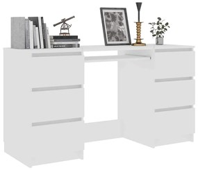 Secretária 140x50x77 cm contraplacado branco