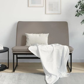 vidaXL Banco 100x75x76 cm tecido cinza-acastanhado