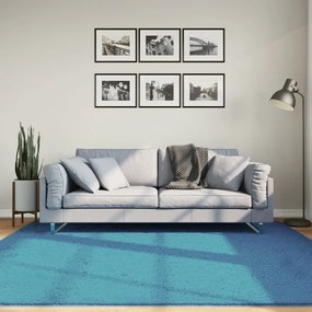 Tapete de pelo curto OVIEDO 200x200 cm turquesa