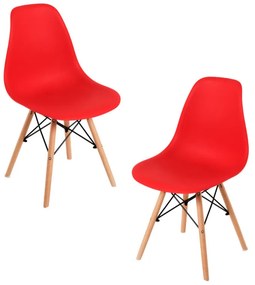 Pack 2 Cadeiras Tower Basic - Vermelho