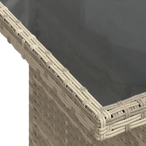 Conjunto de Sofá de Jardim de 7 Peças com Almofadas Cinzento-Claro Vim