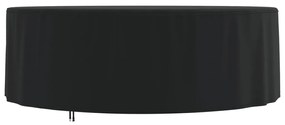 Capa para mobiliário de jardim Ø 244x71 cm 420D oxford preto