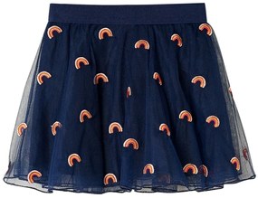Saia para criança com tule azul-marinho 116