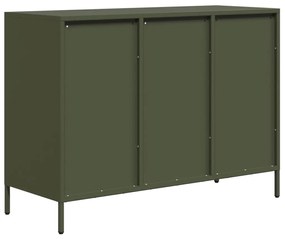 Aparador 101,5x39x73,5 cm aço laminado a frio verde-azeitona