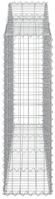 Cestos gabião arqueados 10 pcs 200x30x100/120 ferro galvanizado