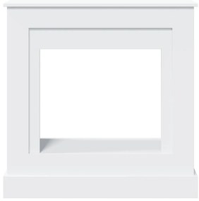 Cornija de lareira 90x30x90 cm derivados de madeira branco