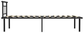 Estrutura de cama 90x200 cm metal preto