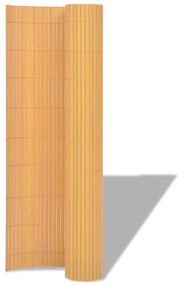 Cerca de jardim dupla face PVC 90x300 cm amarelo