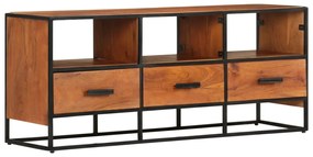 Móvel de TV 110x30x45 cm madeira de acácia maciça
