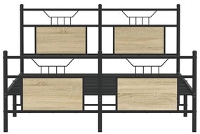 Estrutura cama s/ colchão derivados de madeira carvalho sonoma